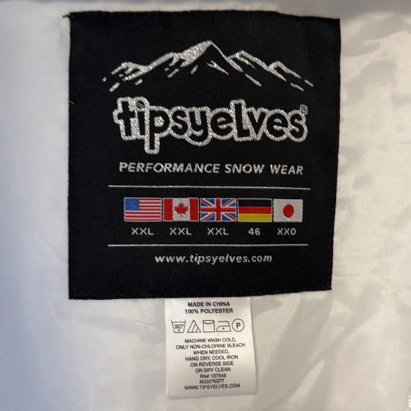 Tipsy Elves Men's White-Out Snowsuit Ski / Snowboard NWOT! - Picture 6 of 8